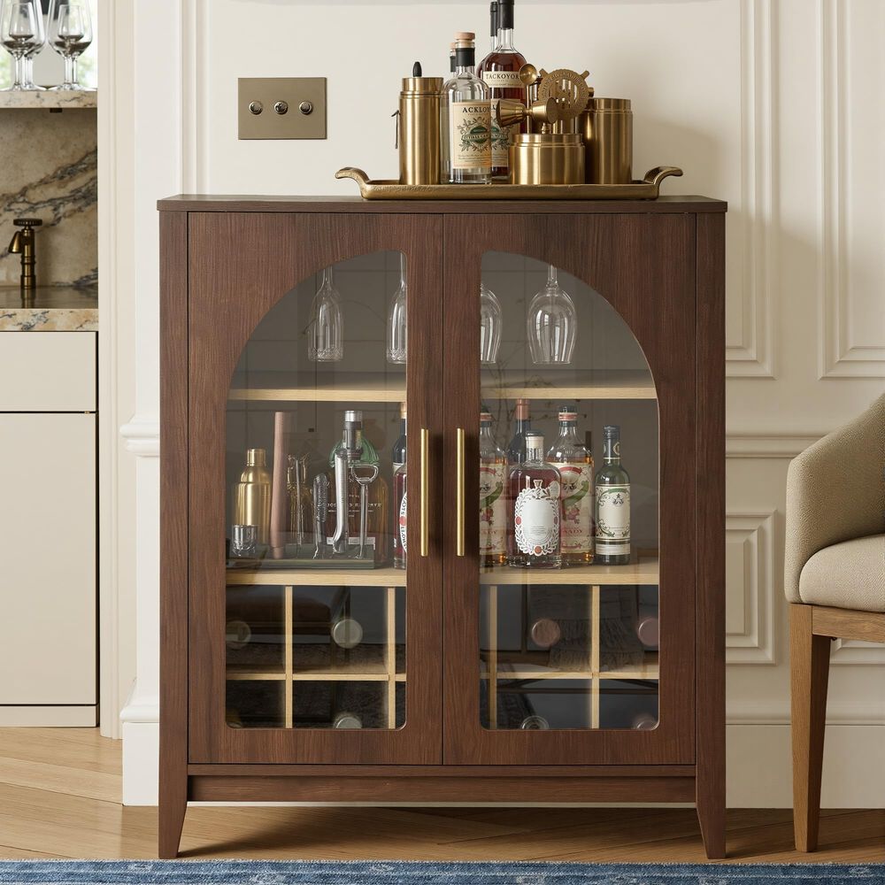 Tall Storage Cabinet Fluted Pa - Glass Cabinet Display 评论和价格