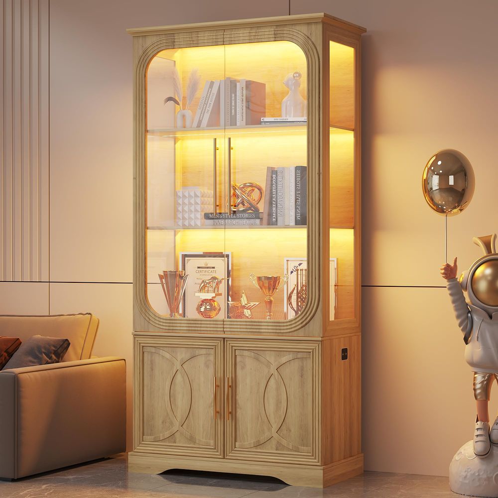 Display Cabinet with Glass Doo - Glass Cabinet Display 评论和价格