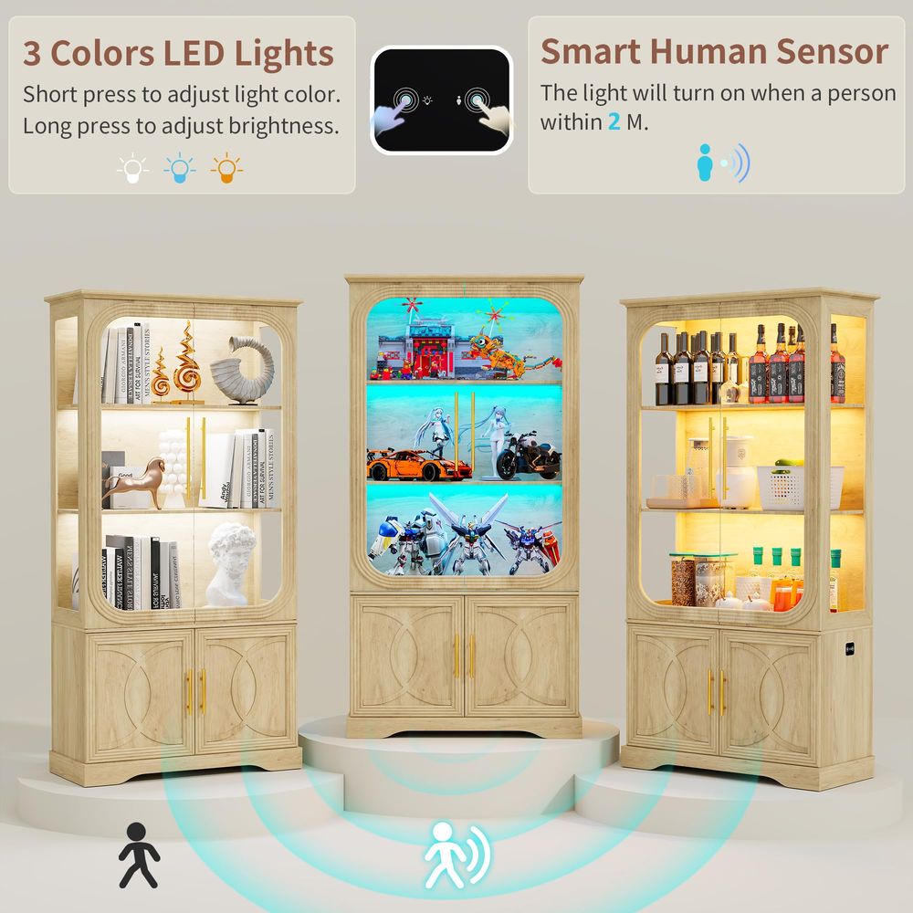 Display Cabinet with Glass Doo - Glass Cabinet Display 评论和价格