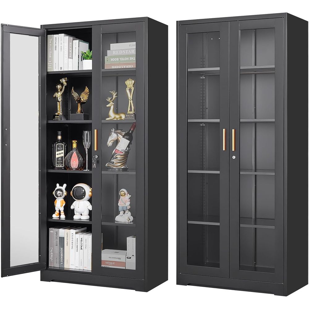 Glass Display Cabinet with Loc - Glass Cabinet Display 评论和价格