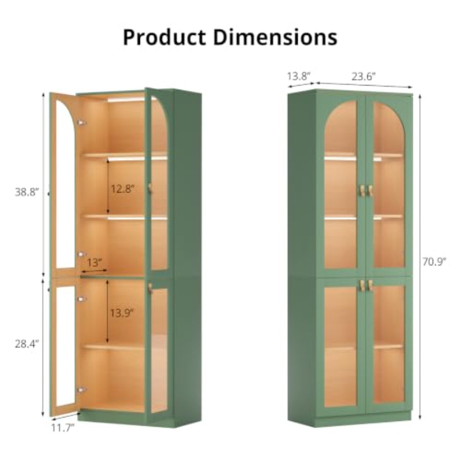 Living room office curio cabin - Glass Cabinet Display 评论和价格