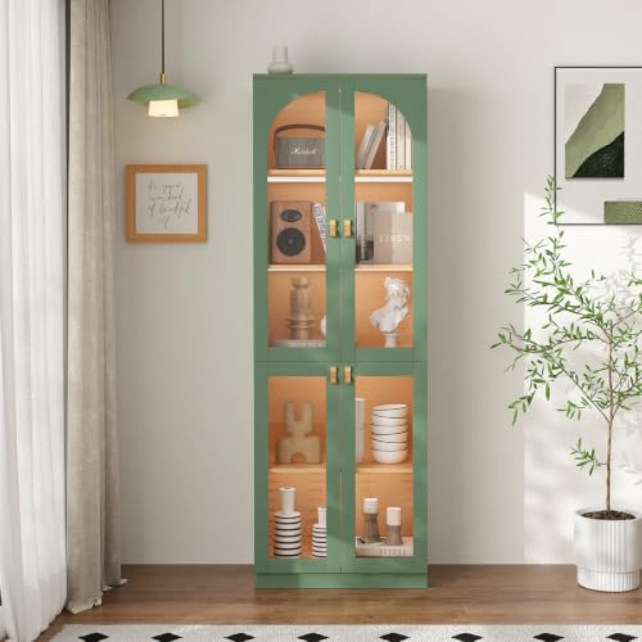 Living room office curio cabin - Glass Cabinet Display 评论和价格
