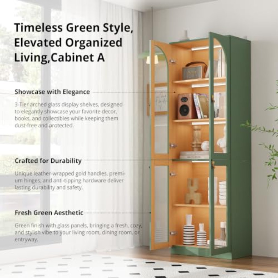 Living room office curio cabin - Glass Cabinet Display 评论和价格