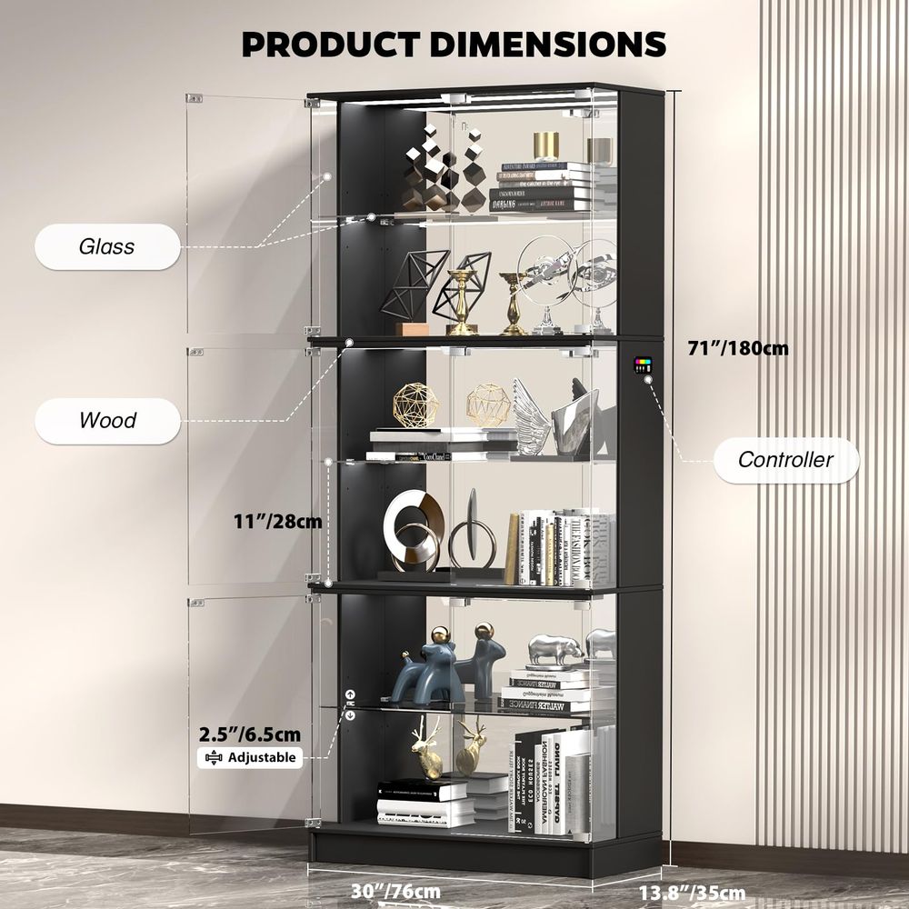 Display Cabinet with Glass Doo - Glass Cabinet Display 评论和价格