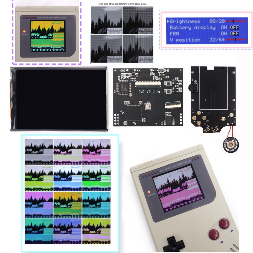 36 Colors Changing Mode RIPS S - Lcd Screen Arcade 评论和价格