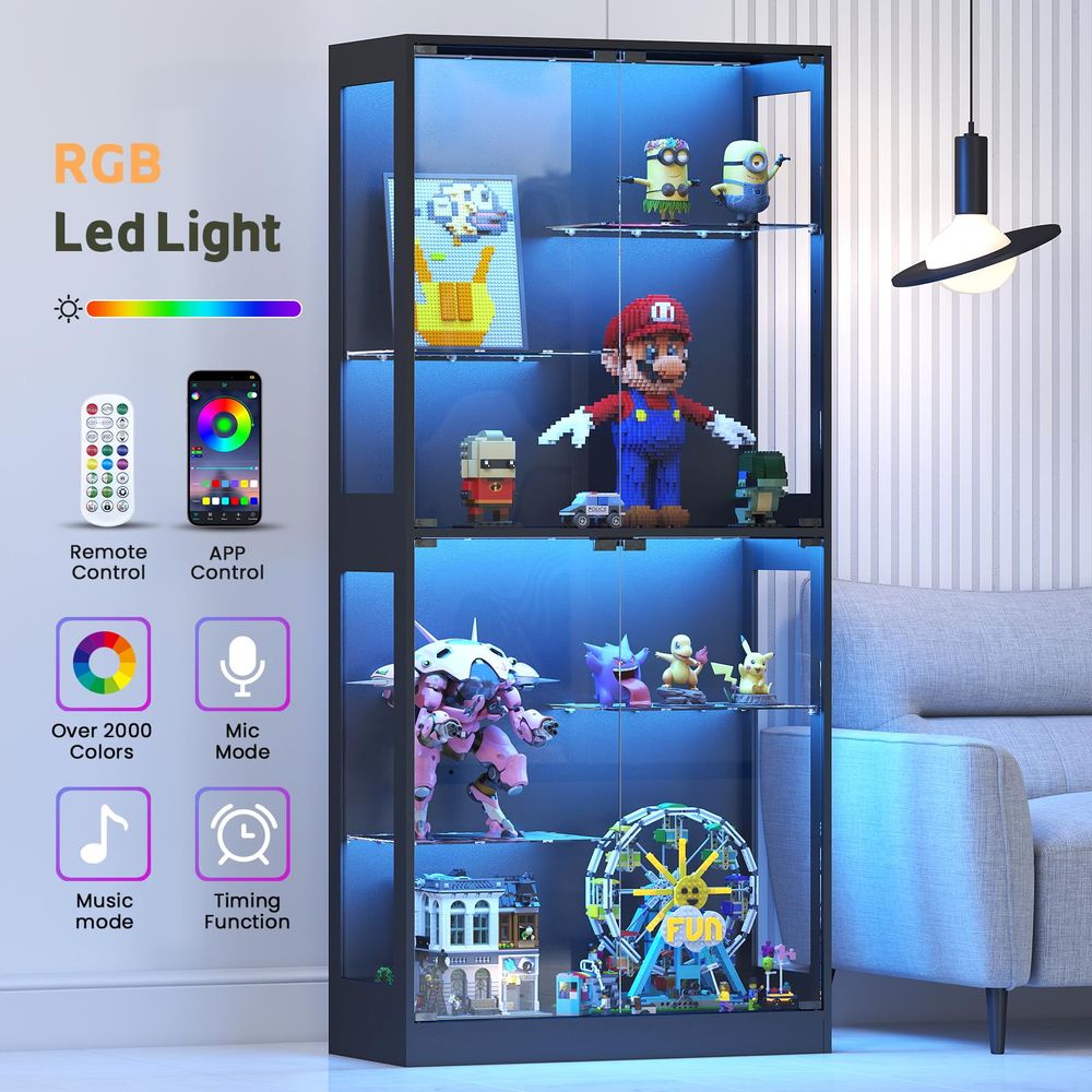 Display Cabinet with Glass Doo - Glass Cabinet Display 评论和价格